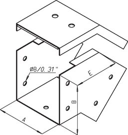 Coude 45° accès extérieur